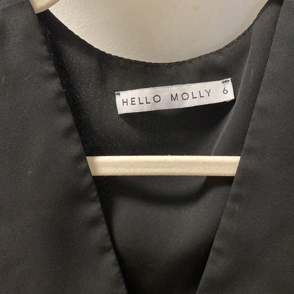 HELLO MOLLY BLACK PLAYSUIT - Picture 4 of 7